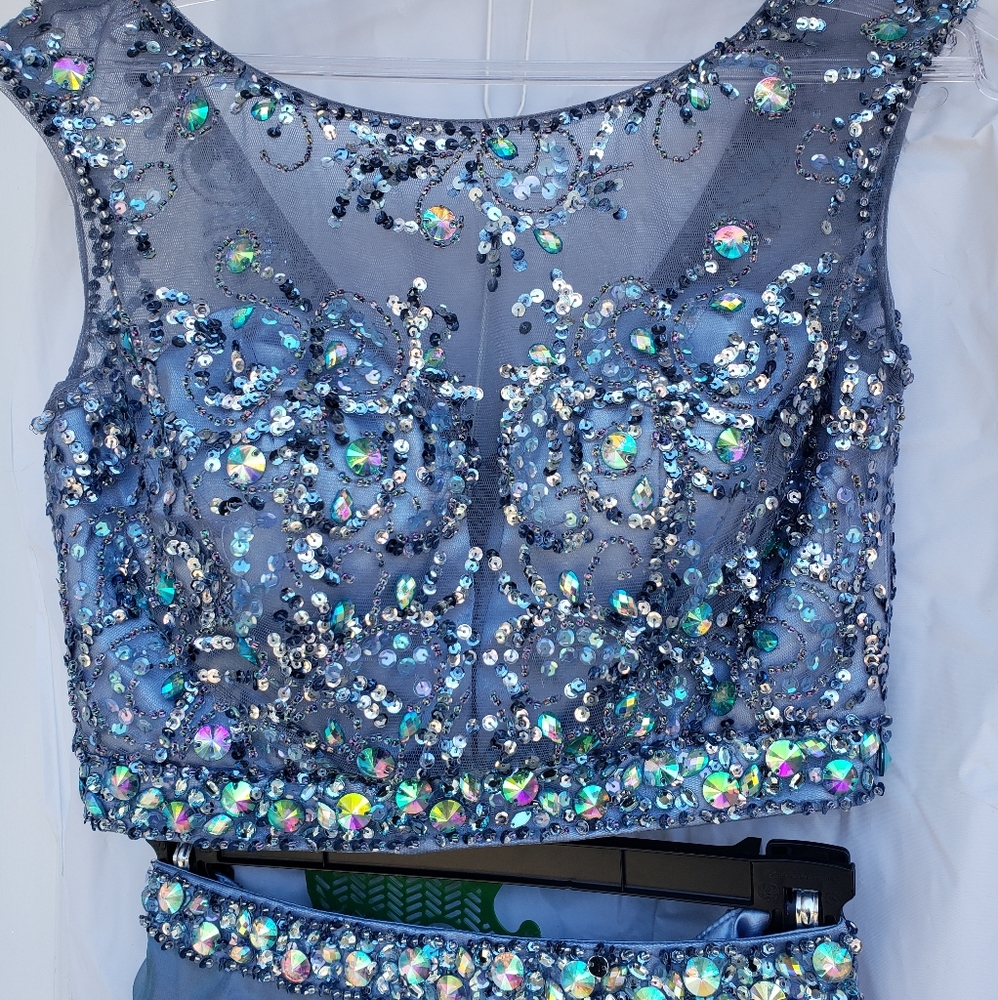 Two Piece Prom Dress Size 4